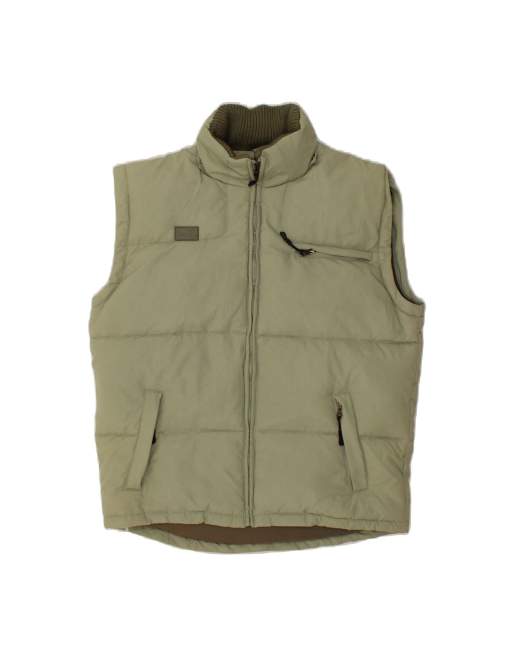 Vintage Fila Padded Gilet UK 38 Medium In Green