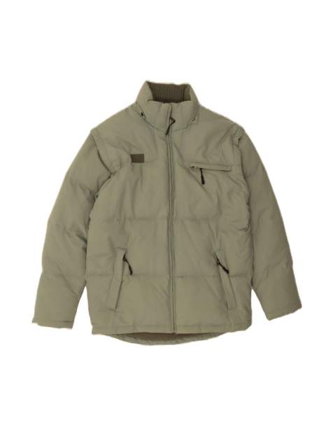 Vintage Fila Padded Jacket UK 36 Small In Green - view 1