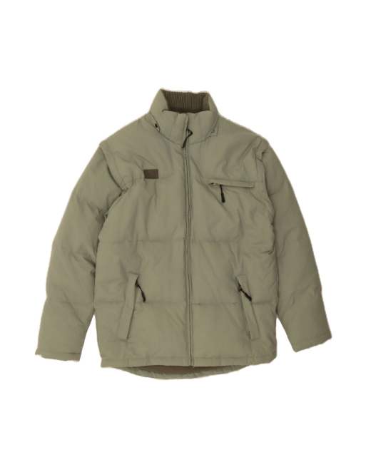 Vintage Fila Padded Jacket UK 36 Small In Green