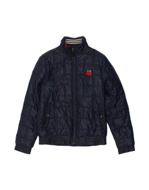 Vintage Fila Padded Jacket UK 38 Medium In Blue - view 1