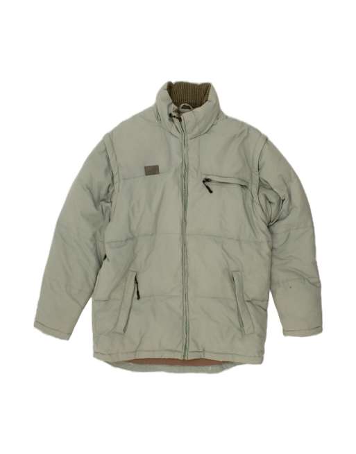 Vintage Fila Padded Jacket UK 40 Large In Green