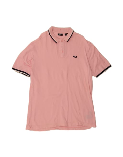 Vintage Fila Polo Shirt 2XL In Pink
