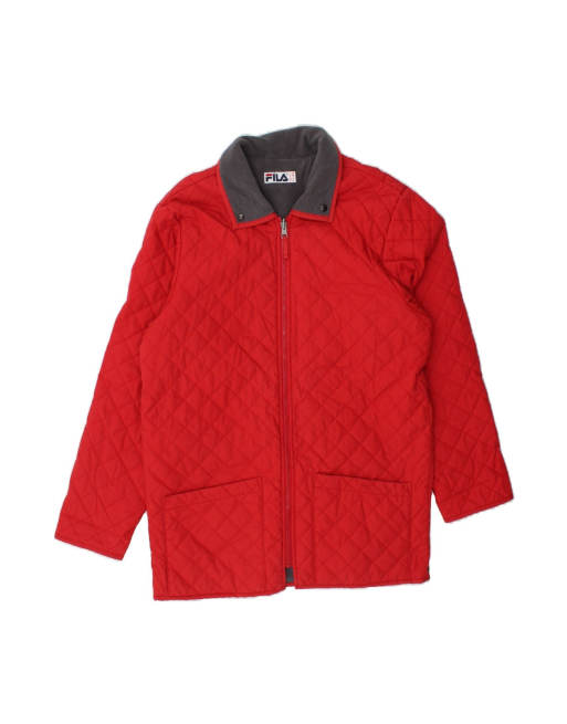 Vintage Fila Quilted Jacket It 46 Small In Red