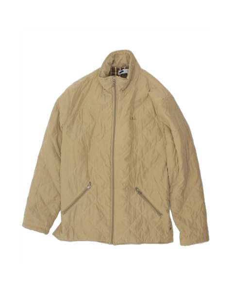 Vintage Fila Quilted Jacket UK 40 Large In Beige - view 1