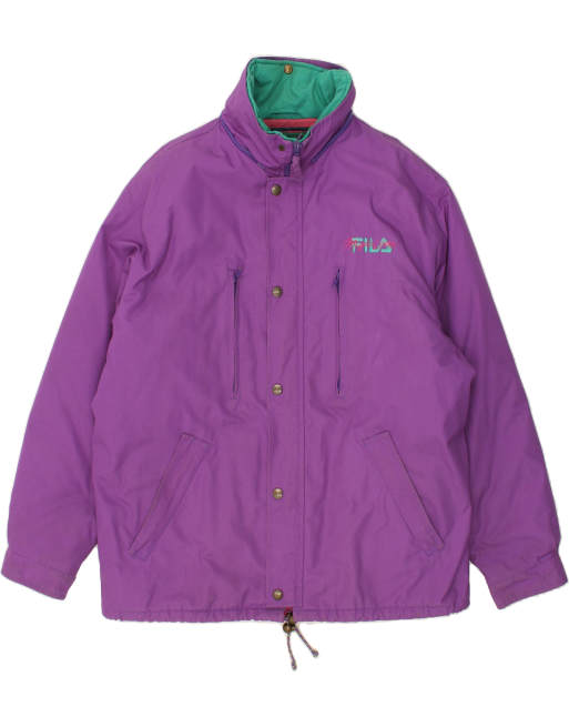 Vintage Fila Size 2XL Windbreaker Jacket in Purple