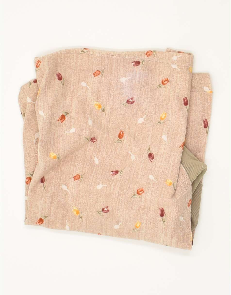 Vintage Fila Size M Floral Polo Dress in Beige 2