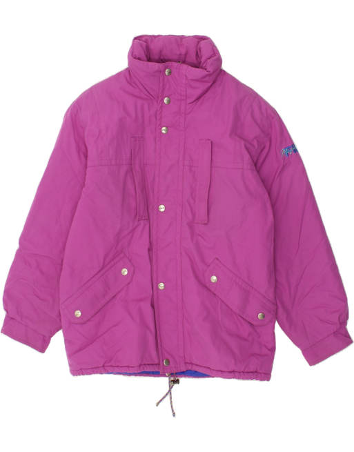 Vintage Fila Size M Hooded Windbreaker Jacket in Pink