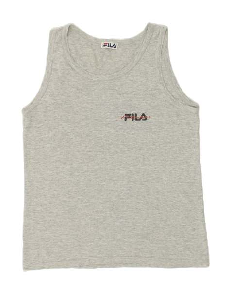 Vintage Fila Size S Vest Top in Grey - view 1