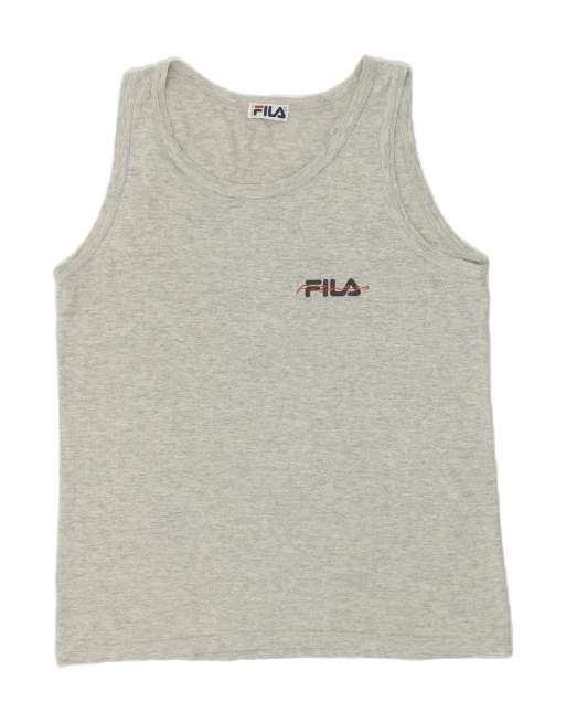 Vintage Fila Size S Vest Top in Grey