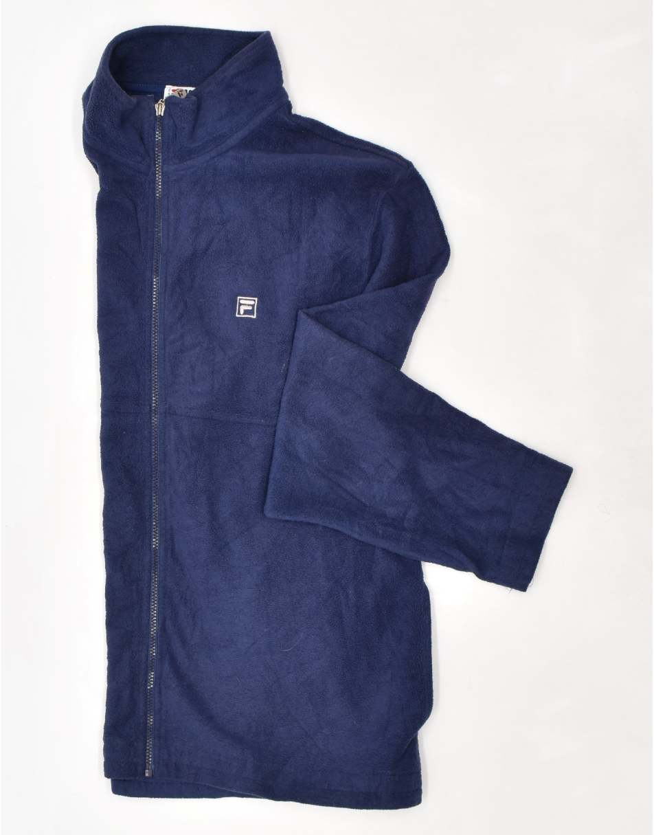 Vintage Fila Size XL fleece jacket in navy blue 1