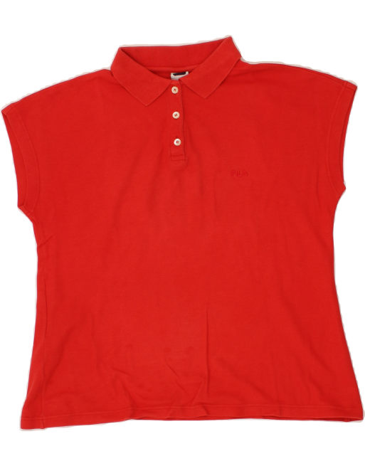 Vintage Fila Size XL Polo Shirt in Red