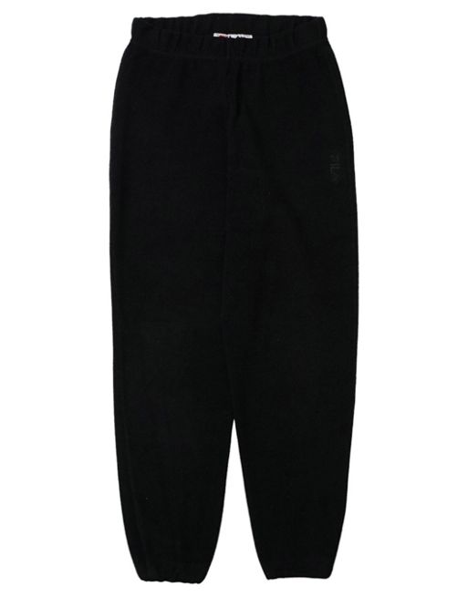 Vintage Fila size XS fleece joggers in black