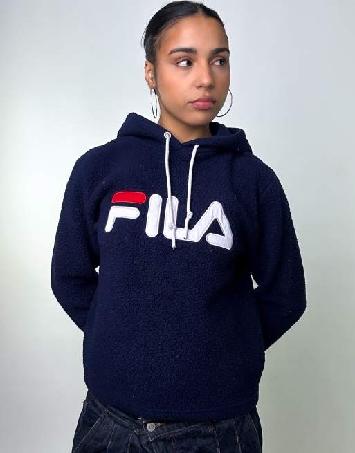 Vintage Fila Small Sweatshirt Navy Blue