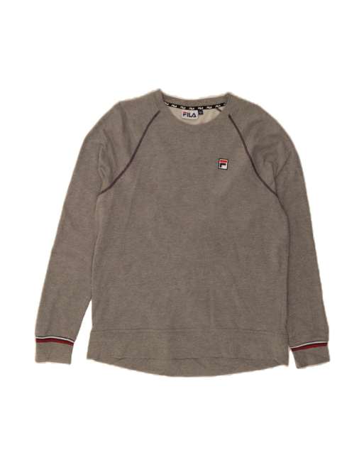 Vintage Fila Sweatshirt Jumper Large In Grey