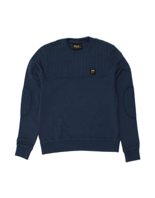 Vintage Fila Sweatshirt Jumper Small In Blue