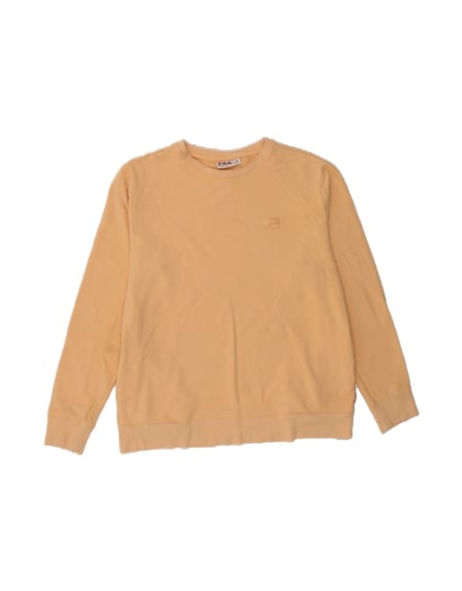 Vintage Fila Sweatshirt Jumper UK 20 2XL In Beige