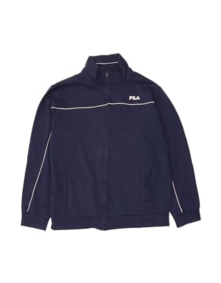 Vintage Fila Tracksuit Top Jacket 2XL In Blue