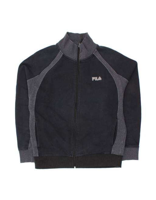 Vintage Fila Tracksuit Top Jacket Medium In Blue Colourblock
