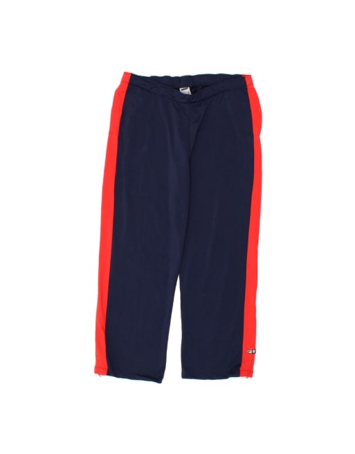 Vintage Fila Tracksuit Trousers It 44 Medium In Blue Colourblock
