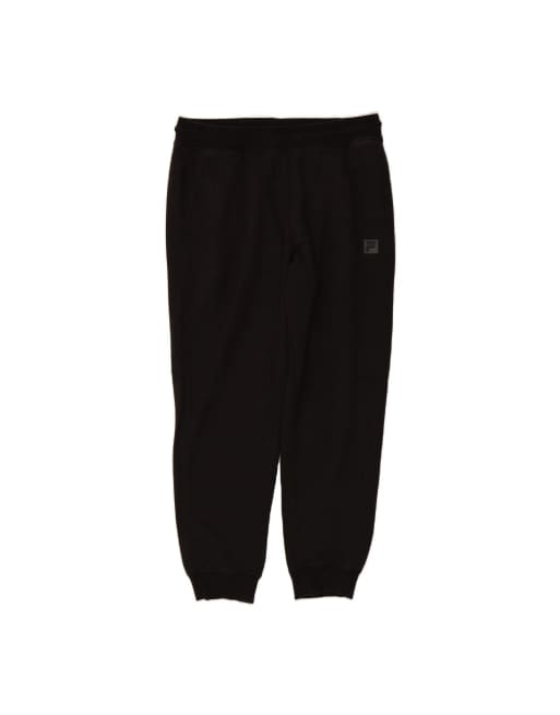 Vintage Fila Tracksuit Trousers Joggers Large In Black