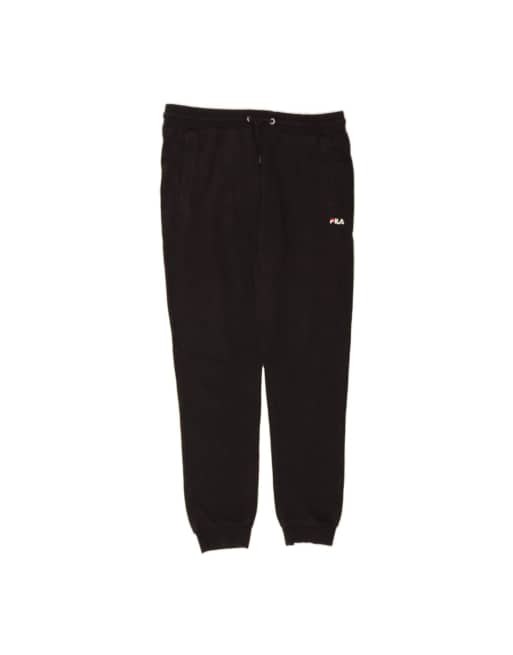 Vintage Fila Tracksuit Trousers Joggers Medium In Black
