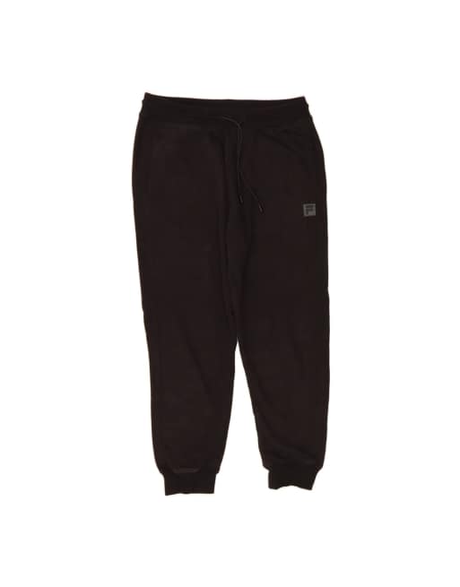 Vintage Fila Tracksuit Trousers Joggers Small In Black