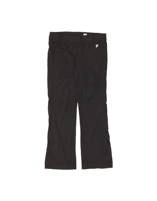 Vintage Fila Tracksuit Trousers UK 16 Large In Black