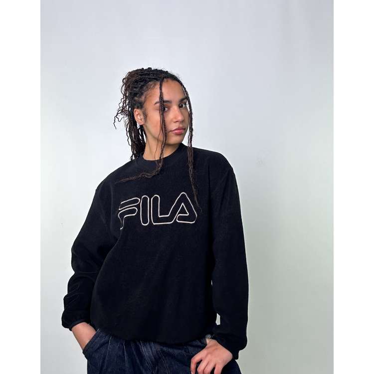 Fila charlotte crop sweatshirt best sale