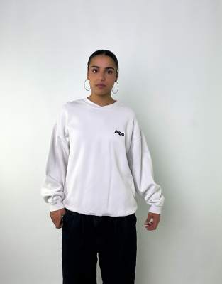 Vintage Fila XL Sweatshirt White
