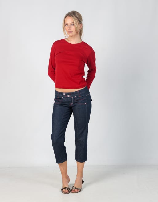 Vintage Fiorucci S 3/4 jeans in blue