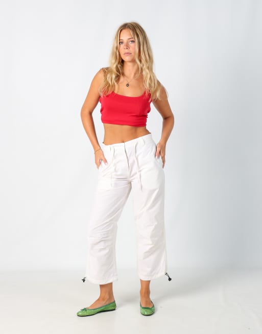 Vintage Firefly 10 casual trousers in cream