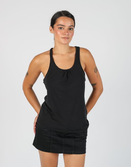 Vintage Fish Bone M woven vest in black