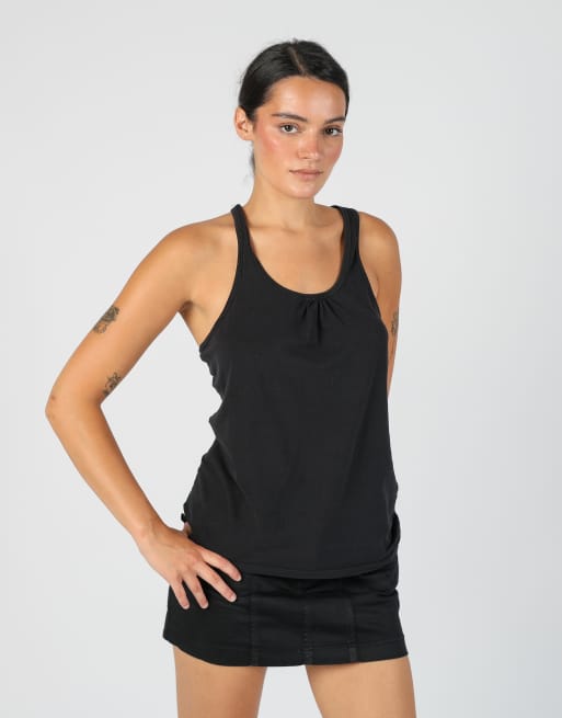 Vintage Fish Bone M woven vest in black, 3 of 4