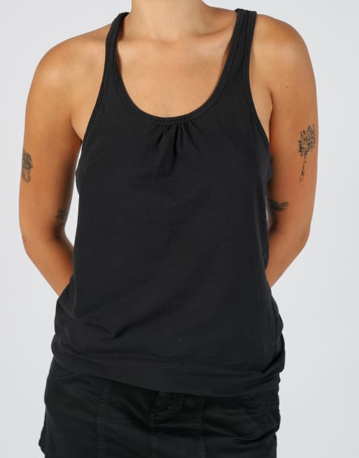 Vintage Fish Bone M woven vest in black, 4 of 4