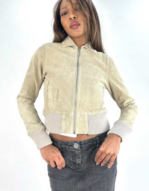 Vintage fitted jacket in beige