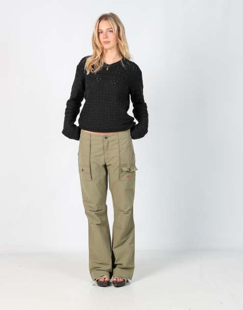 Vintage Fjällräven M cargo pants in dark green - view 1