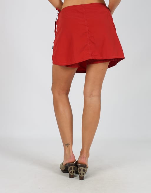 Vintage Fjällräven S woven skort in orange, 4 of 4