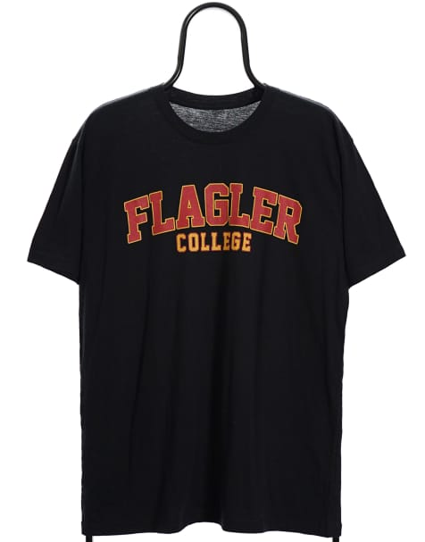 Vintage Flagler College size S tshirt in black - view 1