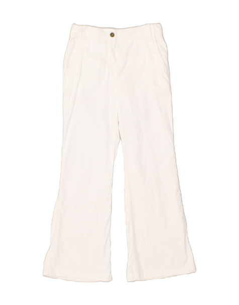 Vintage Flash Lights Size M Flare Casual Trousers in White - view 1