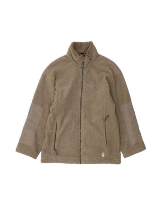 Vintage Fleece Jacket UK 38 Medium In Grey