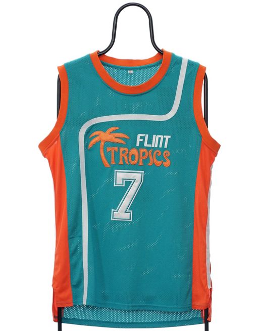  Vintage flint tropics size S basketball jersey in green