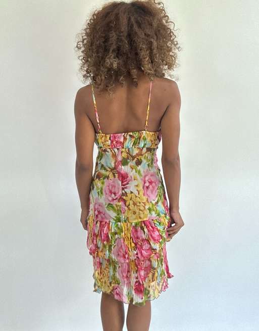 Vintage floral midi dress in multi, 2 of 5