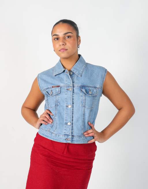 Vintage Fly Girl L denim jacket in light blue