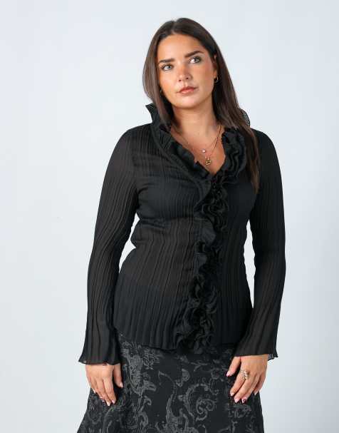 Vintage Follement M blouse in black - view 1