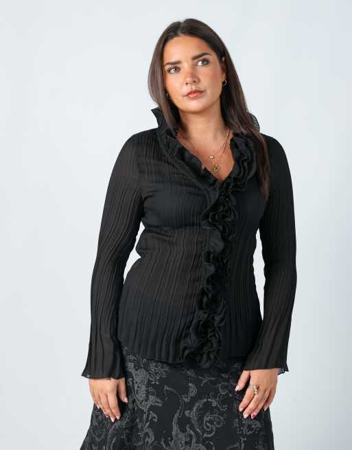 Vintage Follement M blouse in black