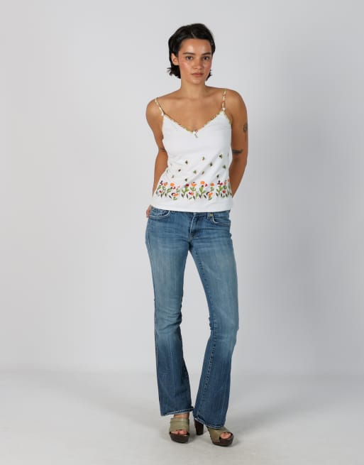 Vintage For All Mankind M bootcut jeans in blue, 1 of 4
