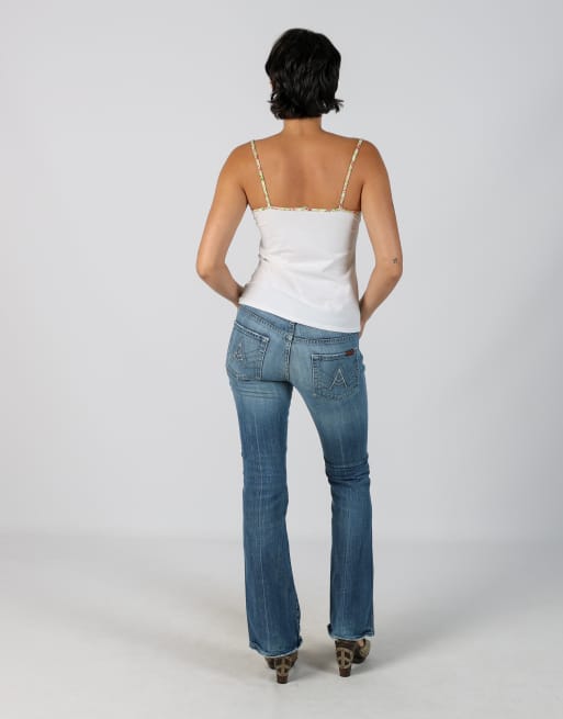 Vintage For All Mankind M bootcut jeans in blue, 3 of 4
