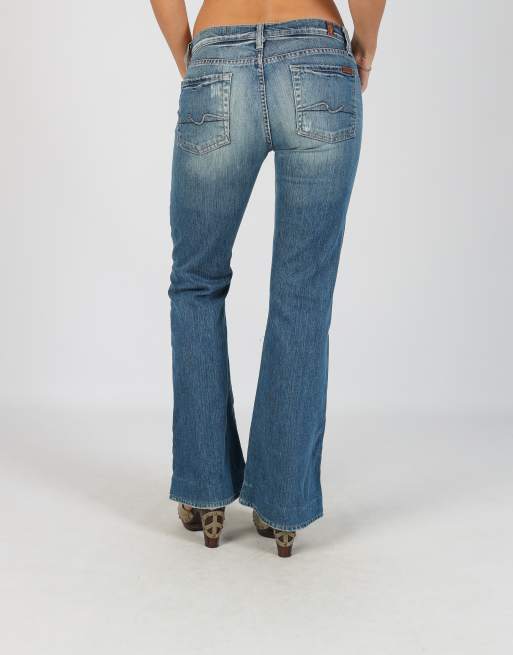Vintage For All Mankind S flare jeans in blue, 4 of 4
