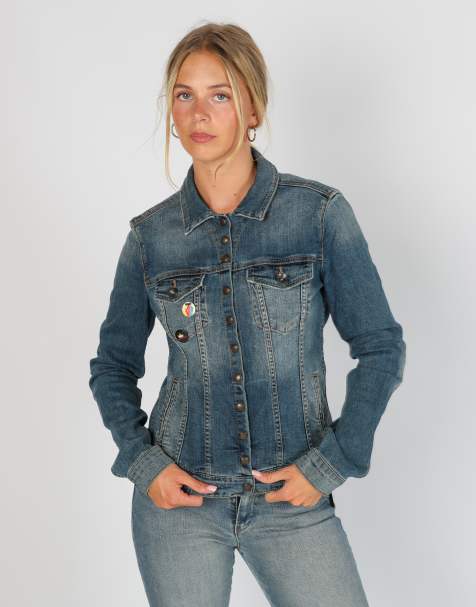 Vintage Fornarina Jeans S denim jacket in blue - view 1