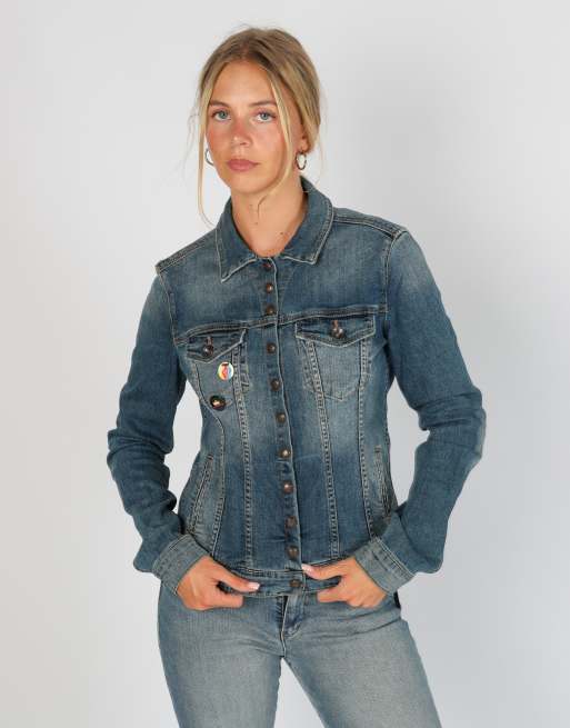 Vintage Fornarina Jeans S denim jacket in blue